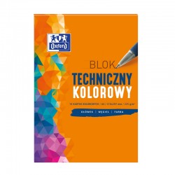 Oxford blok techniczny kolorowy A-4/10k