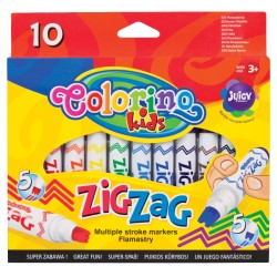 Flamastry "Zig-Zag" 10 Colorino PTR-34647