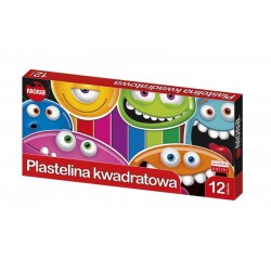 Plastelina kwadratowa Mona 12 kolorów