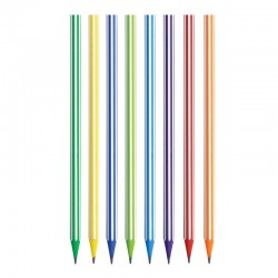 Ołówek grafitowy kolorowy Bic Stripes