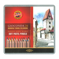 Koh-I-Noor "Gioconda" pastele suche w drewnianej oprawie 24