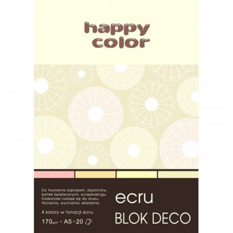Happy Color blok kreatywny "Ecru" A-5