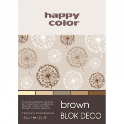 Happy Color blok kreatywny "Brown" A-4