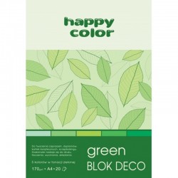 Blok kreatywny Happy Color Green A4