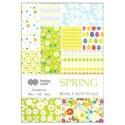 Blok z motywam Happy Color Spring A4