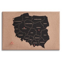 DP Craft "Mapa Polski" kreatywna tablica korkowa MAPS-004
