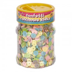 Confetti cekinowe "Pastelowe kółka" Astra Creativo 100 g