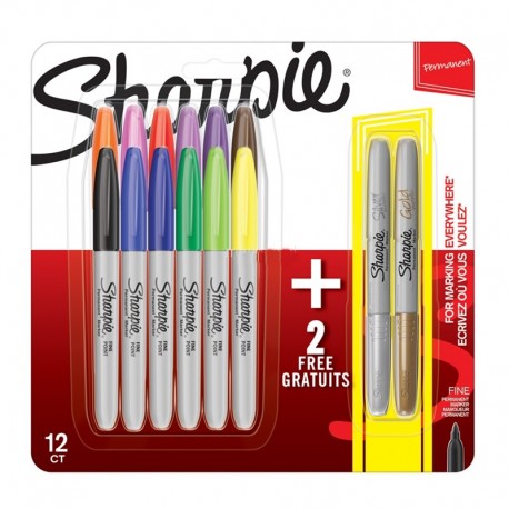 Sharpie markery kreatywne "Fine" 12+2