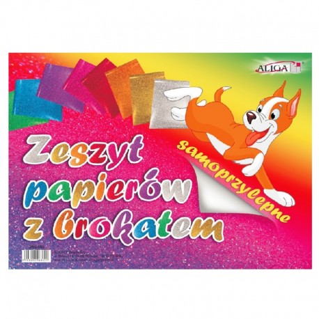 Papier kolorowy brokatowy samoprzylepny Aliga ZPBS-6389