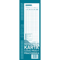 531-0 Indywidualna karta czasu pracy pracownika M&P