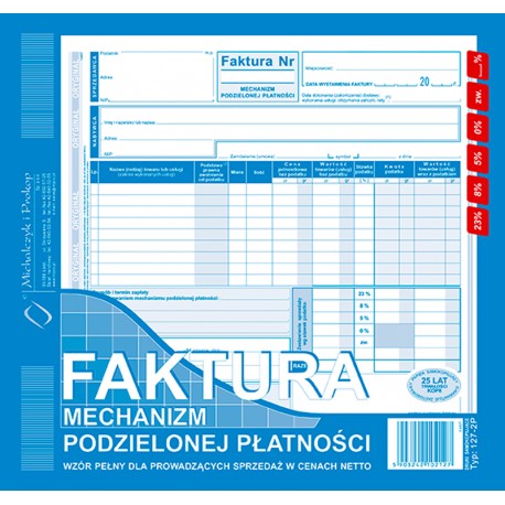 127-2P Faktura mechanizm podzielonej płatności M&P