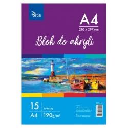 Blok do akryli Tetis KB-012-A4