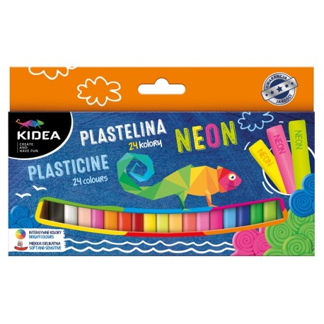 Kidea plastelina neonowa 24 Kidea plastelina neonowa 24