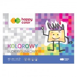 Blok rysunkowy kolorowy A-4/15 Happy Color