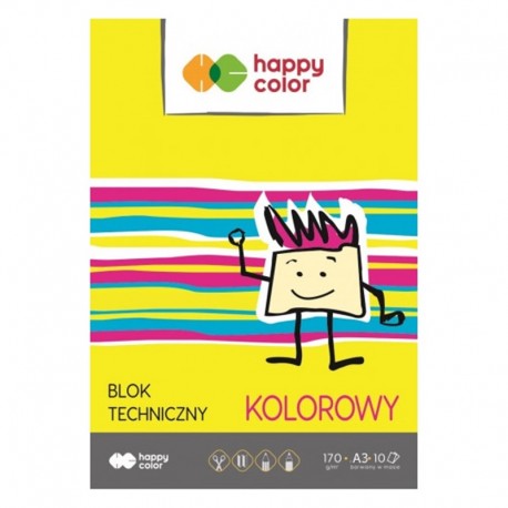 Blok techniczny kolorowy A-3/10 Happy Color