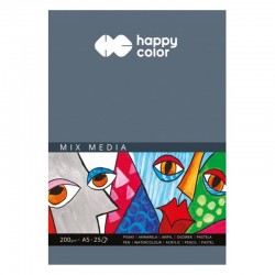 Blok malarski "Mix Media" A5/25k Happy Color