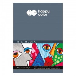 Blok malarski "Mix Media" A4/25 Happy Color