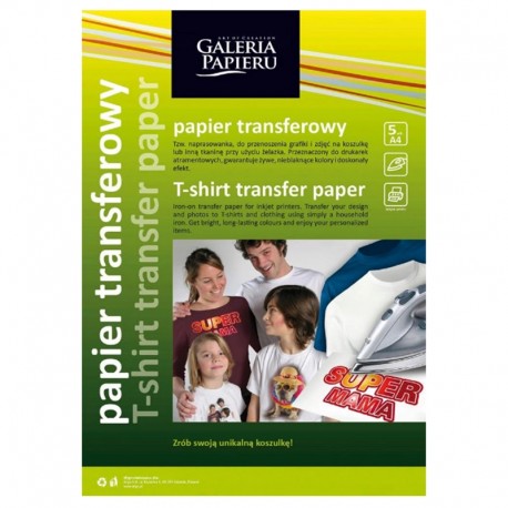 Papier transferowy do jasnych tkanin A-4