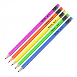 Ołówek trójkątny z gumką "Neon" Colorino PTR-39972