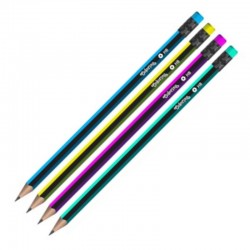 Ołówek heksagonalny z gumką "Student" Colorino PTR-39958