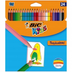 Kredki szkolne Bic "Kids Tropicolors" 24