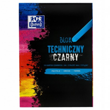 Blok techniczny czarny A-4/10k Oxford