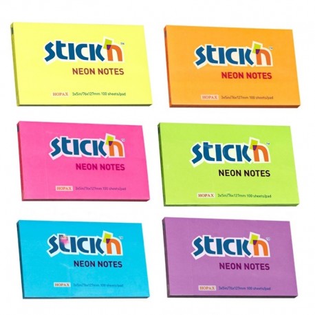 Notes samoprzylepny 76x127 "Neon" Stick`n Notes samoprzylepny 76x127 "Neon" Stick`n