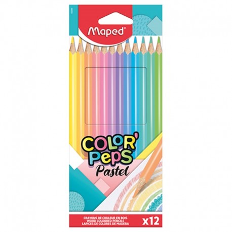 Kredki trójkątne "Color Peps Pastel" 12 Maped 832069