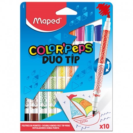 Maped "Duo Tip" flamastry dwustronne 10