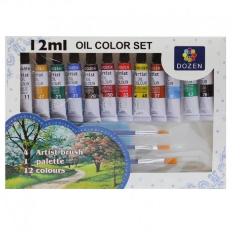 Farby olejne "Oil Color Set" Dozen