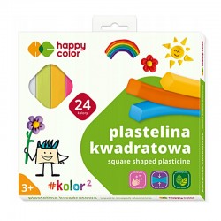 Plastelina kwadratowa Happy Color 24
