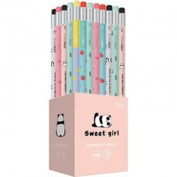Ołówek z gumką Interdruk Sweet Girls