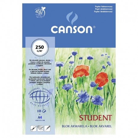 Blok do akwareli A4/10k Canson "Student" Blok do akwareli A4/10k Canson "Student"