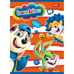 Zeszyt A5/16k linia podwójna kolorowa Bambino