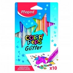 Flamastry brokatowe "Color Peps Glitter" 10 Maped 847110