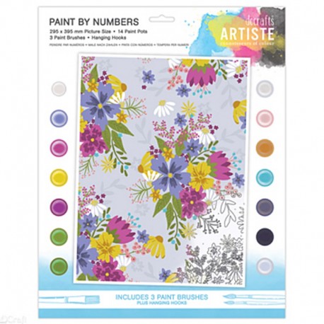 Kolorowanka numeryczna "Crowded Florals" DP Craft DOA-550708