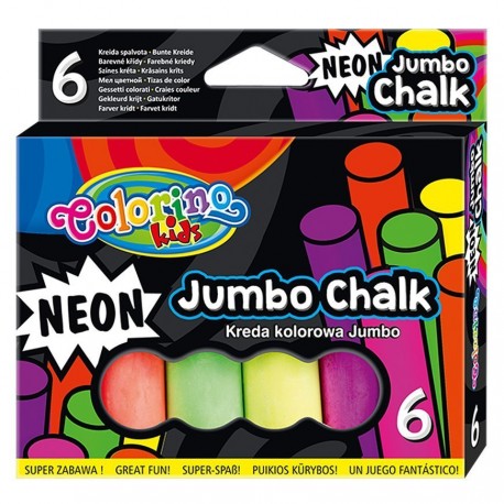 Kreda kolorowa Jumbo Neon 6 Colorino  PTR-92081