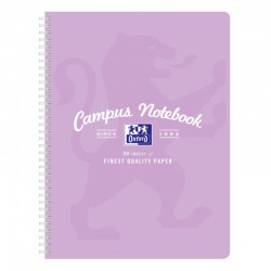 Zeszyt na spirali A4/80k kratka Oxford "Campus Pastel"