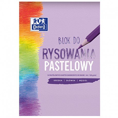 Blok do rysowania pastelowy Oxford A-4/10k