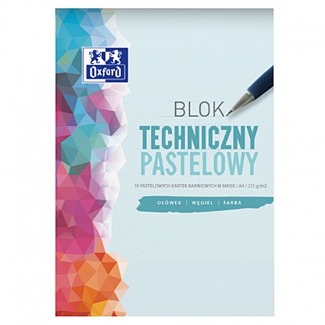 Blok techniczny pastelowy Oxford A-4/10k