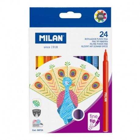 Flamastry szkolne 24 Milan Flamastry szkolne 24 Milan