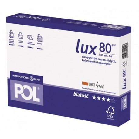 Papier  ksero "Pol-Lux" A-4/500 80g