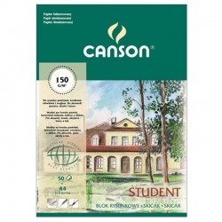 Blok rysunkowy fakturowany A4/50k Canson Student