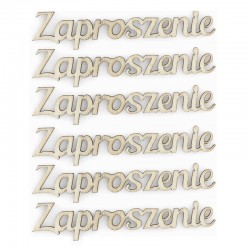 Dekoracje drewniane "Zaproszenie" Galeria Papieru 253020