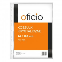 Obwoluty krystaliczne A4/100 Oficio OX-1700