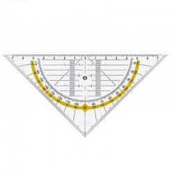 Geo trójkąt z uchwytem 45°/16cm Leniar 70022