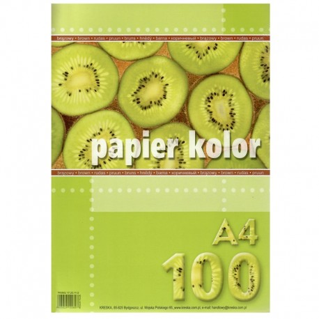 Papier ksero brązowy A4/100k Kreska 