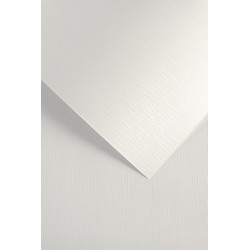 Karton ozdobny standard A4/180g "Sukno biały" Galeria Papieru 204101