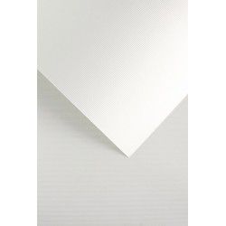 Karton ozdobny standard A4/230g "Linie biały" Galeria Papieru 201901