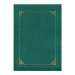 Teczka ze złotą ramką zielona Galeria Papieru 220414